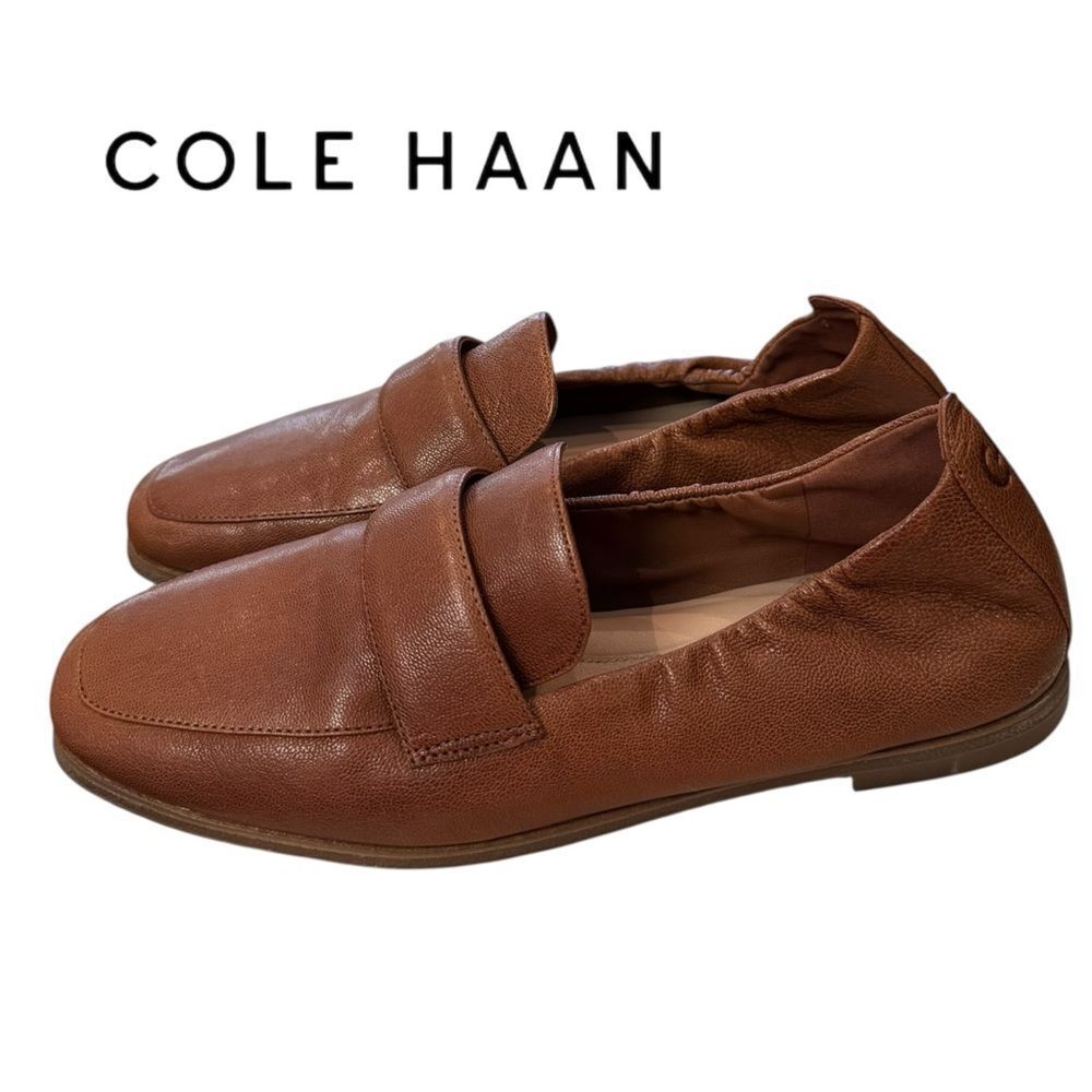Cole Haan Women's Trinnie British Tan Soft Leather Loafers 7.5